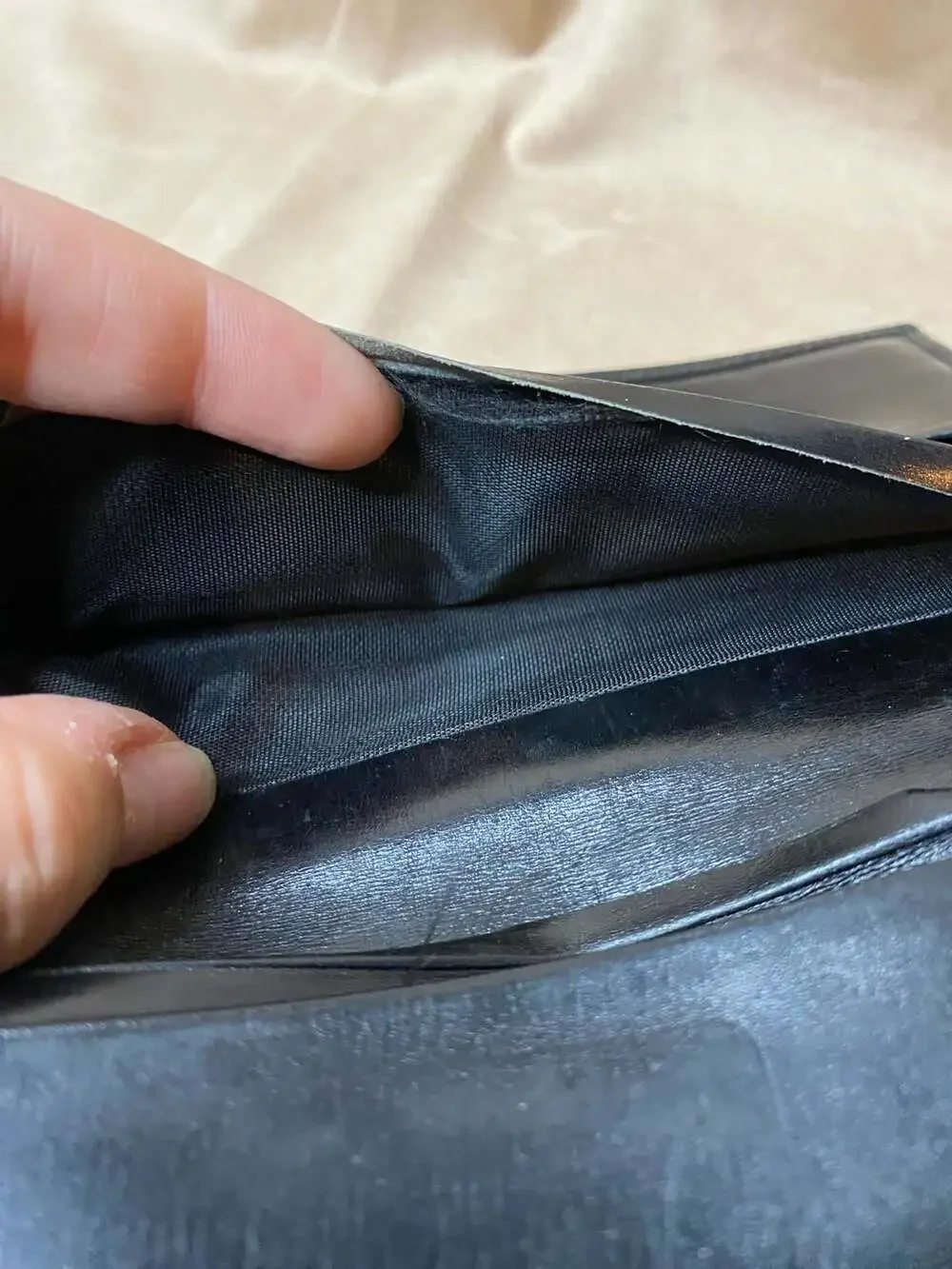 Vintage Scuola del Cuoio Florence Leather Wallet with Gold Fleur-de-lis